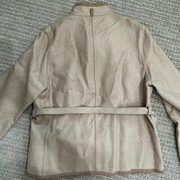 Vintage 80s Wool Button Down Coat - Picture 5 of 6